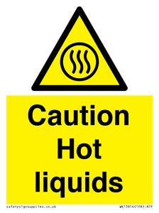 Caution hot liquids